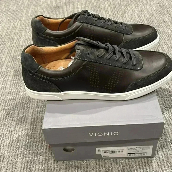 Vionic Men's Mott Brok Lace Up Sneaker 9 & 10 - Picture 3 of 8